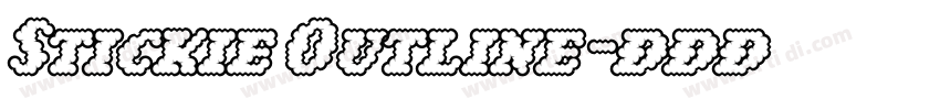 Stickie Outline字体转换
